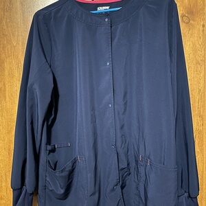 Scrubstar Navy Blue Women's Scrub Jacket